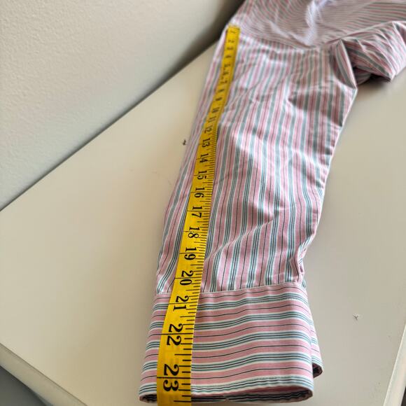 Men's Ralph Lauren Button Down Shirt Size 15 1/2 32/33 Stretch No Iron Pink Blue - Picture 14 of 14